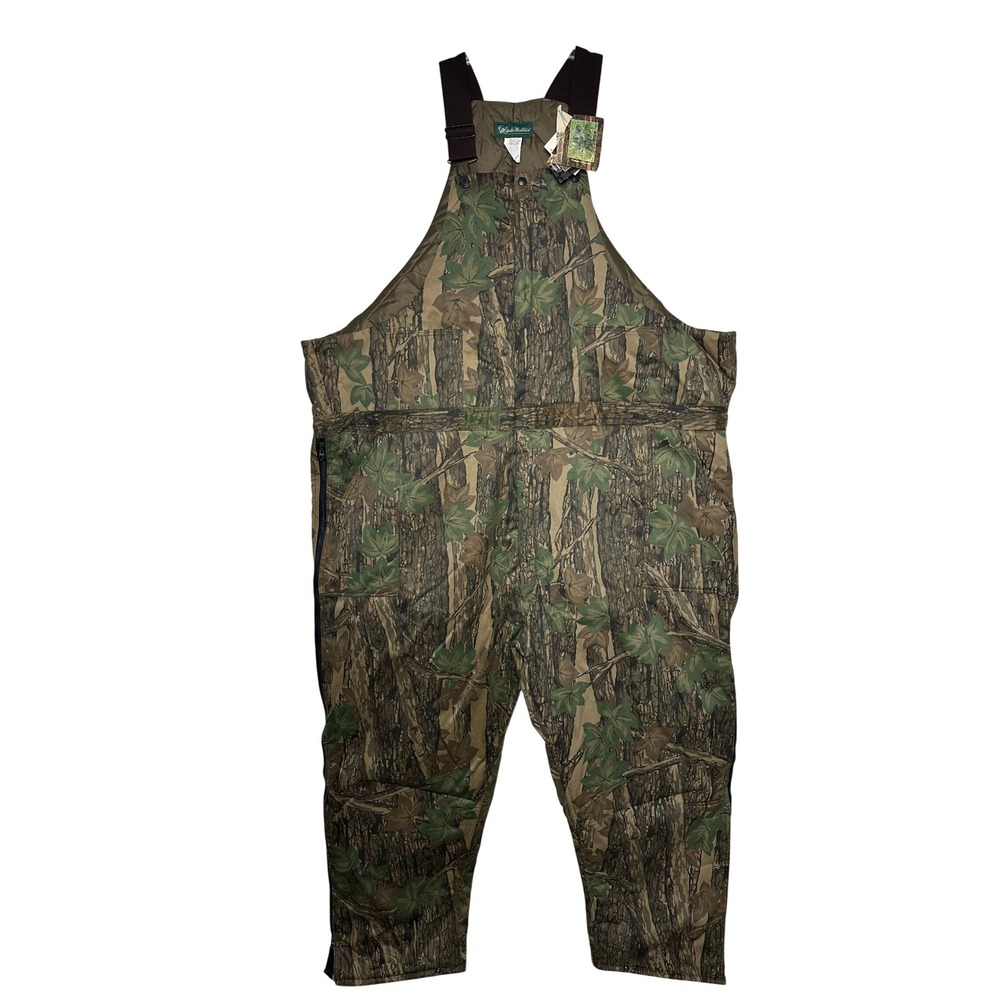 Gander Mountain Mens Insulated Hunting Bibs Trebark Camo Overalls Size 6X NEW